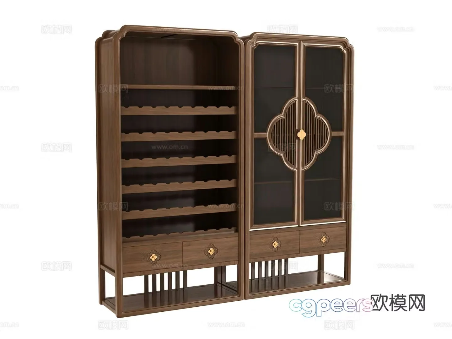 New Chinese wine cabinet 3D model