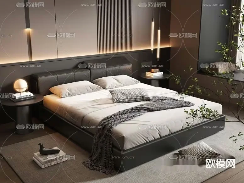 Modern Bedroom 3D Model – 3428 – VRAY Render