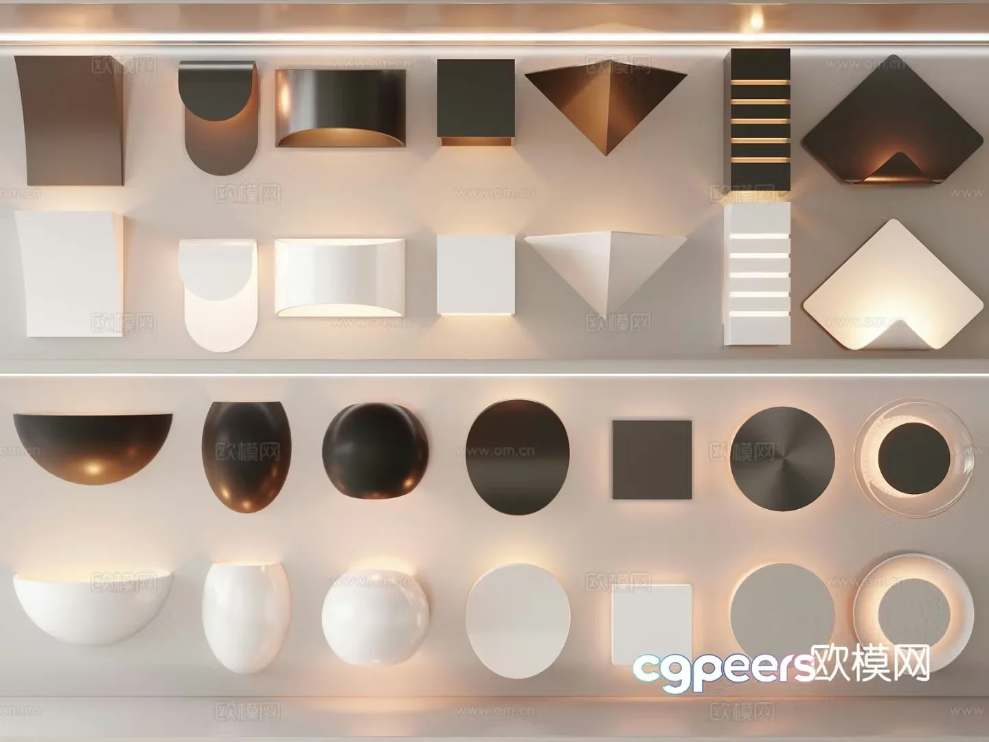 Creative wall lamp artistic wall lamp 3d model