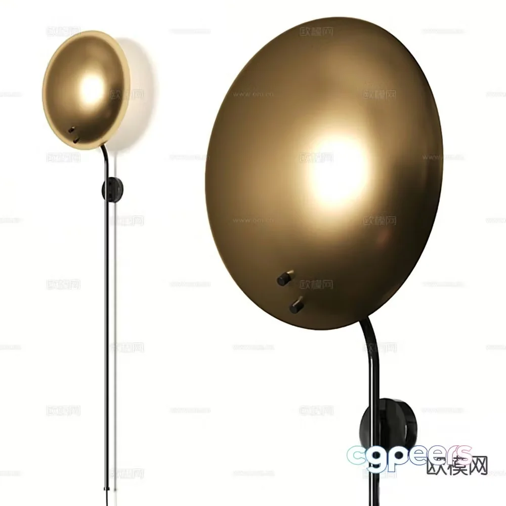 Light luxury wall lamp 3D model