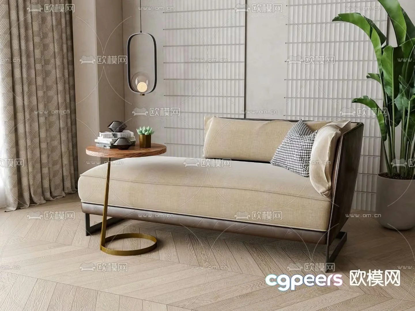 Chaise lounge chaise sofa 3d model