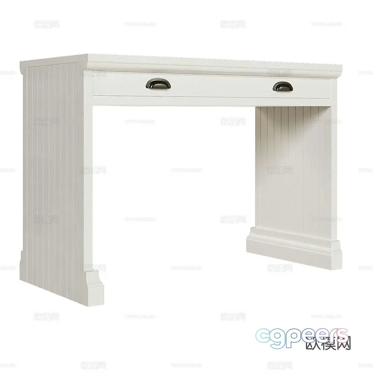 Nordic simple desk desk 3d model