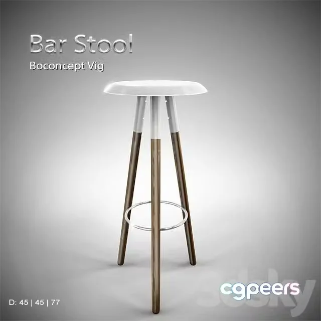 3ds Max Free – Boconcept Vig Bar Stool