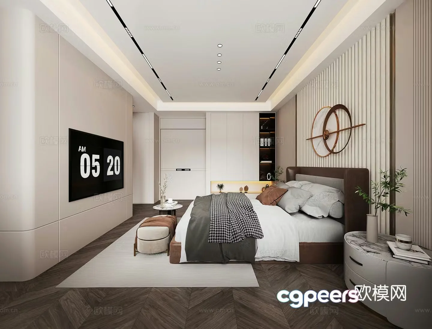 Modern bedroom 3d model