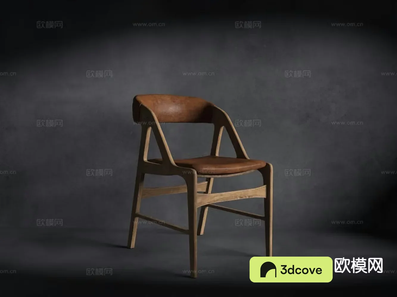 New Chinese style single chair solid wood chair tea chair leisure chair