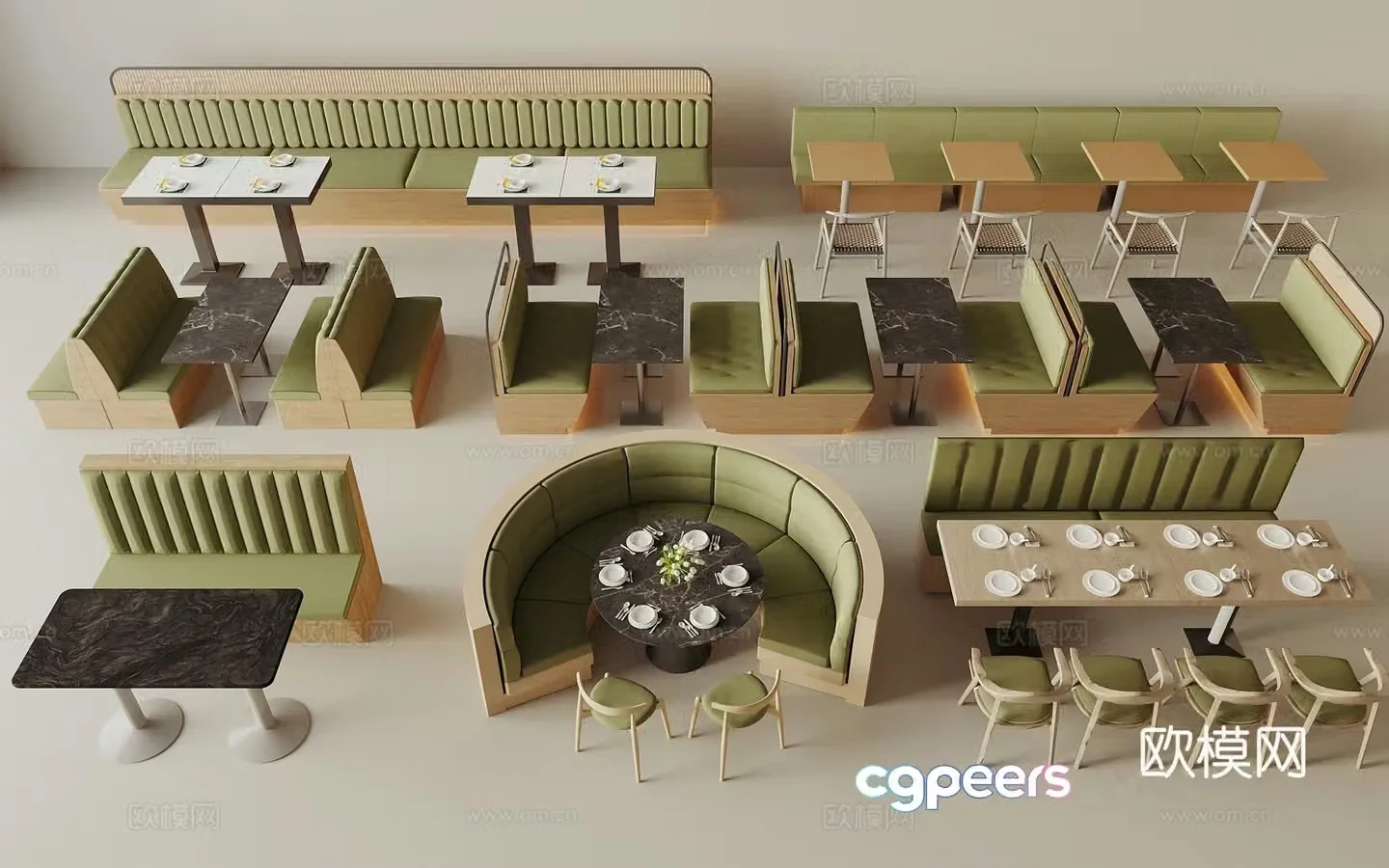 Modern card holder sofa restaurant card holder curved card holder 3D model