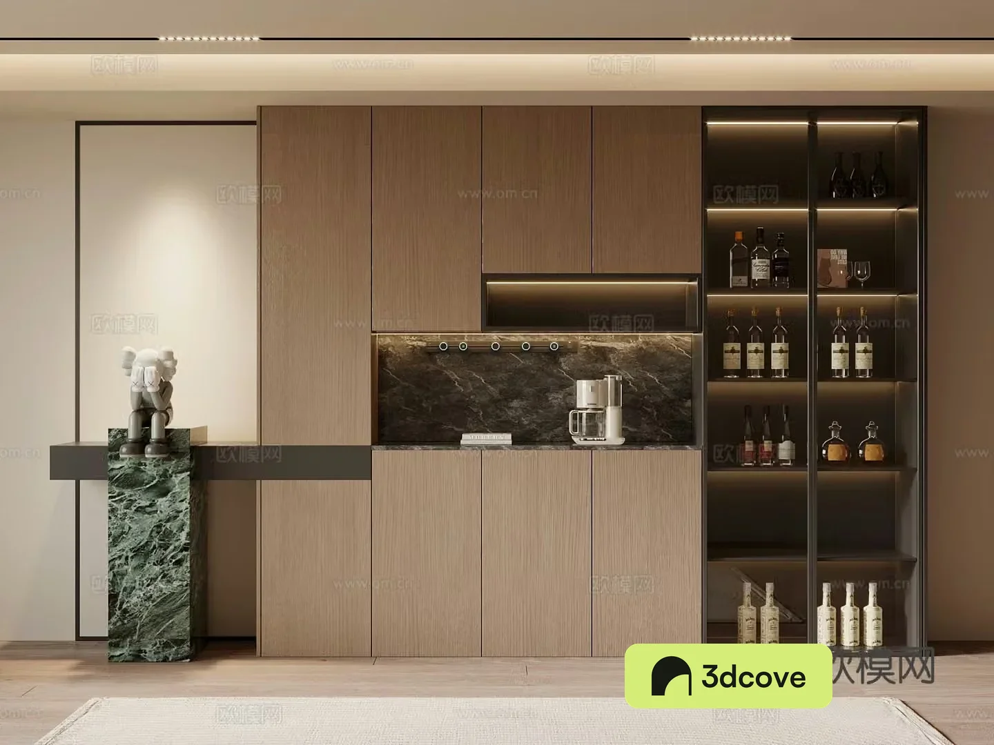 Italian wine cabinet