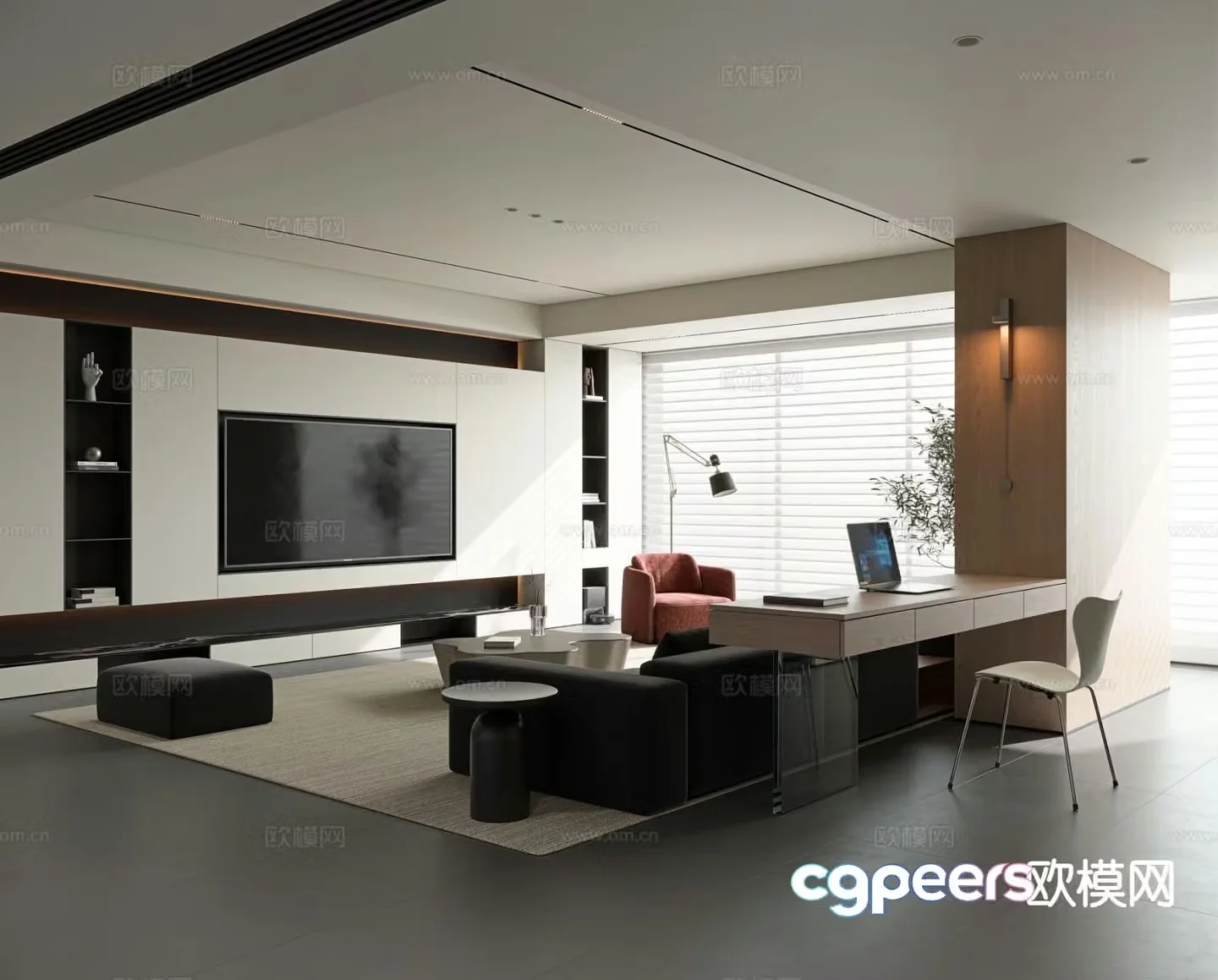 Italian living room 3d model