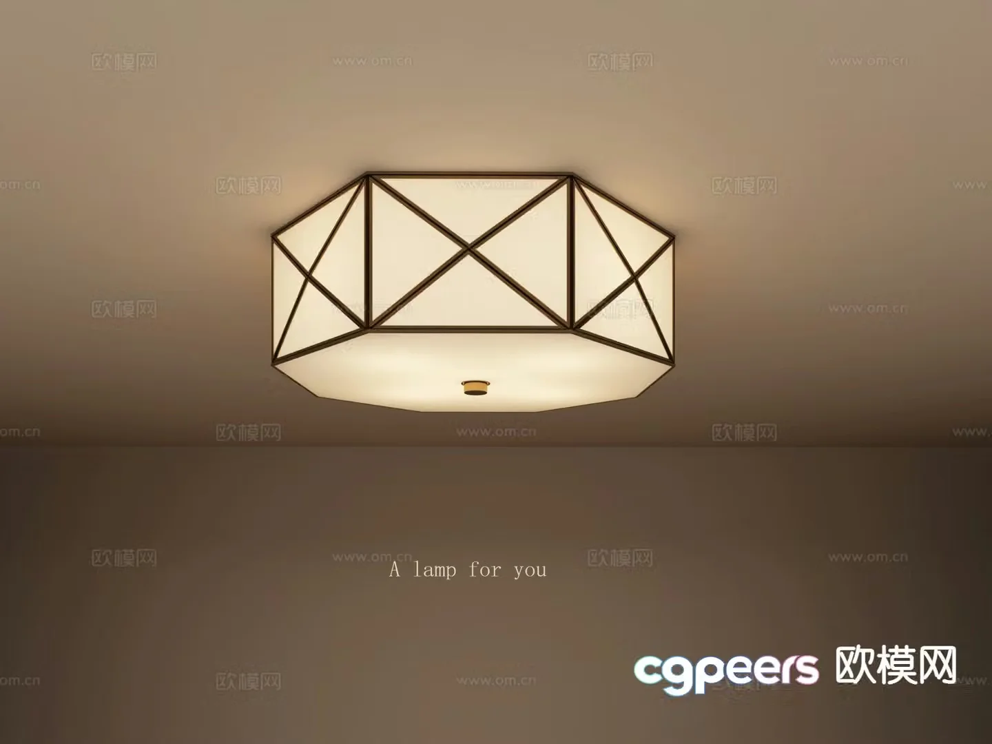 Creative ceiling lamp living room lamp bedroom lamp 3d model