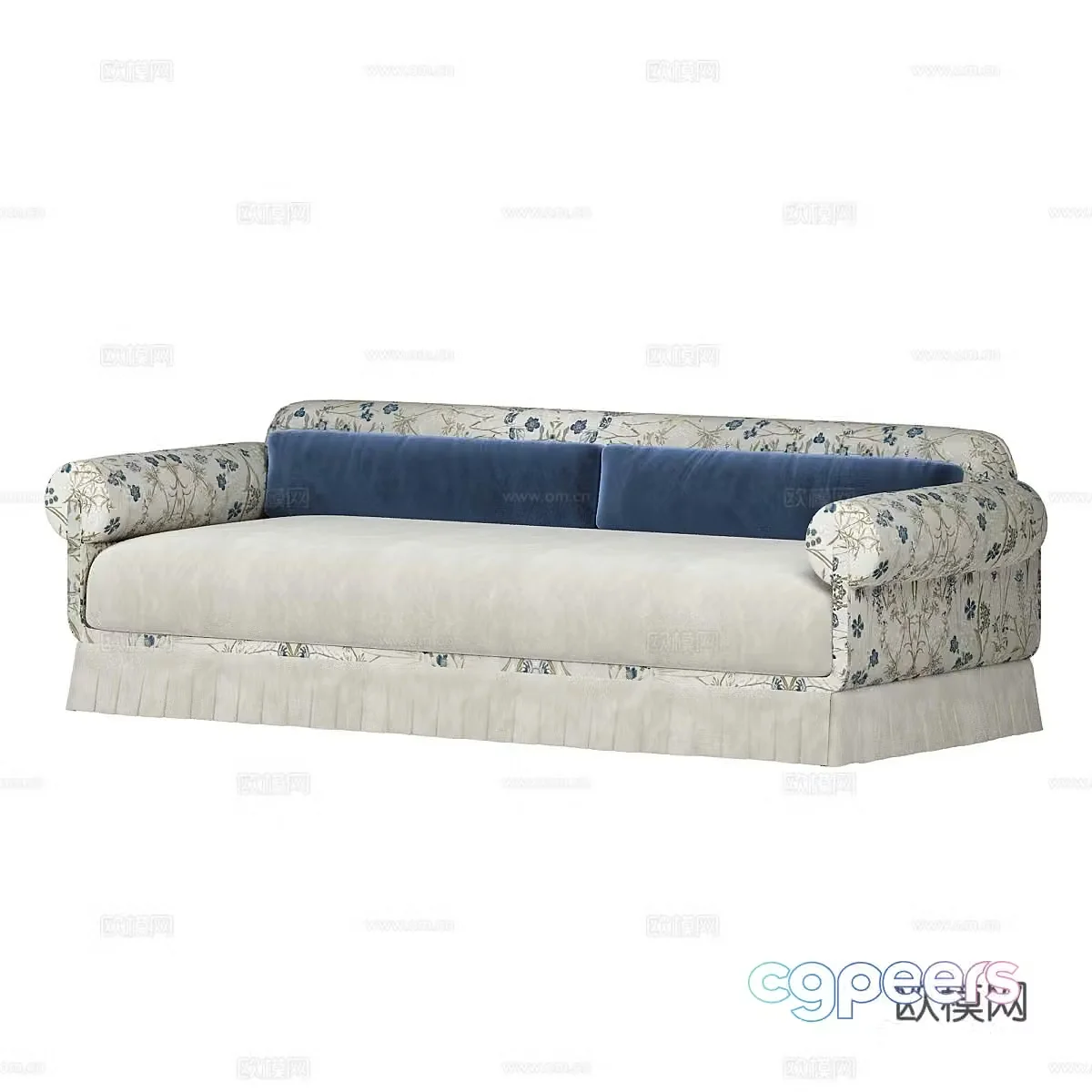 Nordic loveseat 3d model