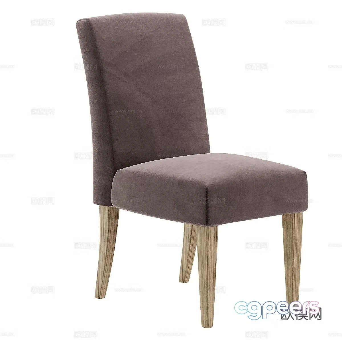 Nordic chair dining chair 3d model
