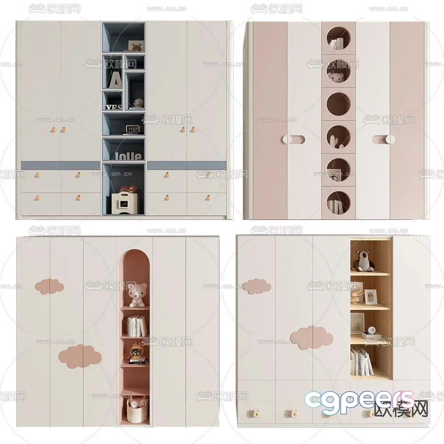 Children’s wardrobe 3d model