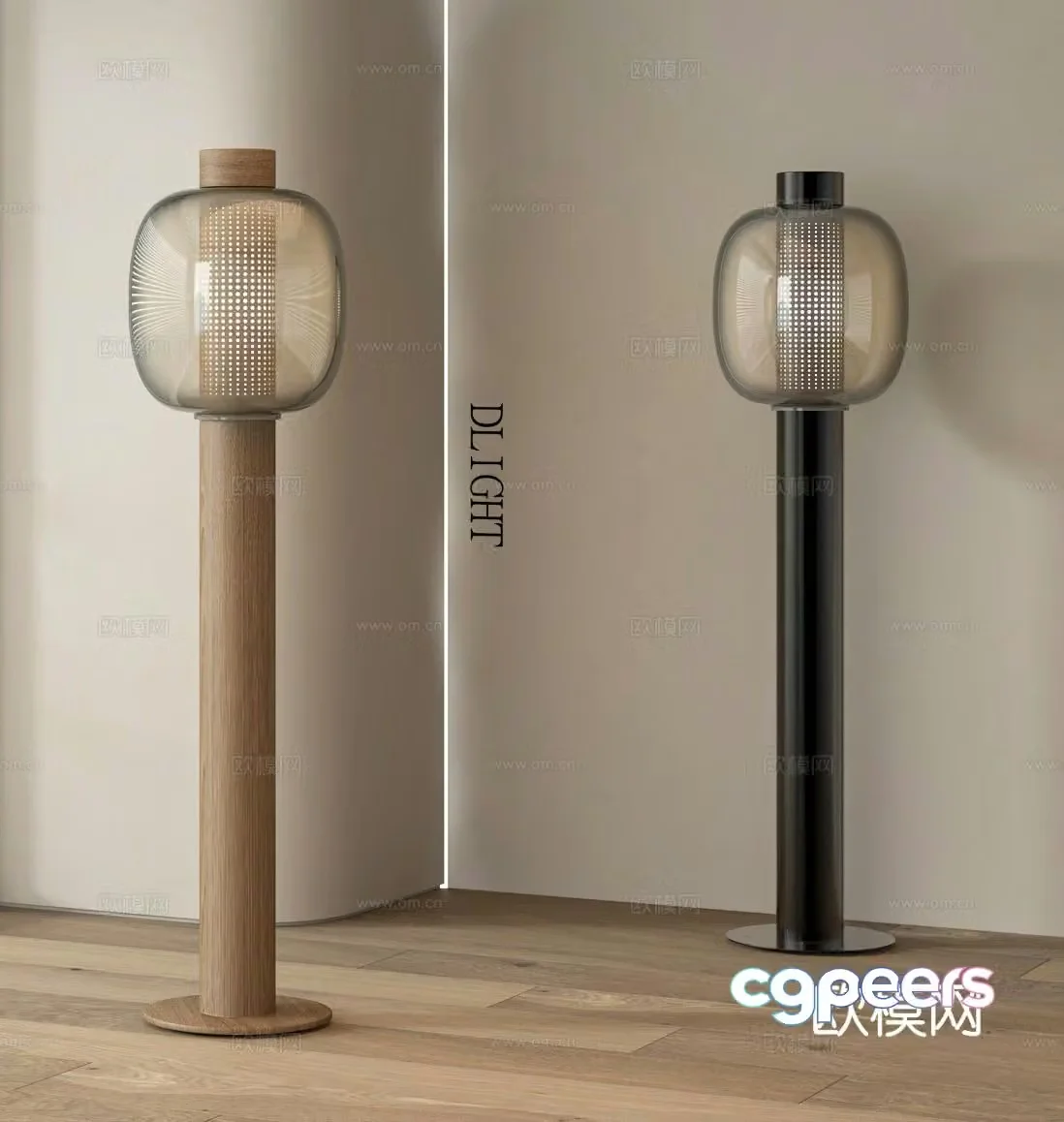 Wabi-sabi floor lamp 3d model