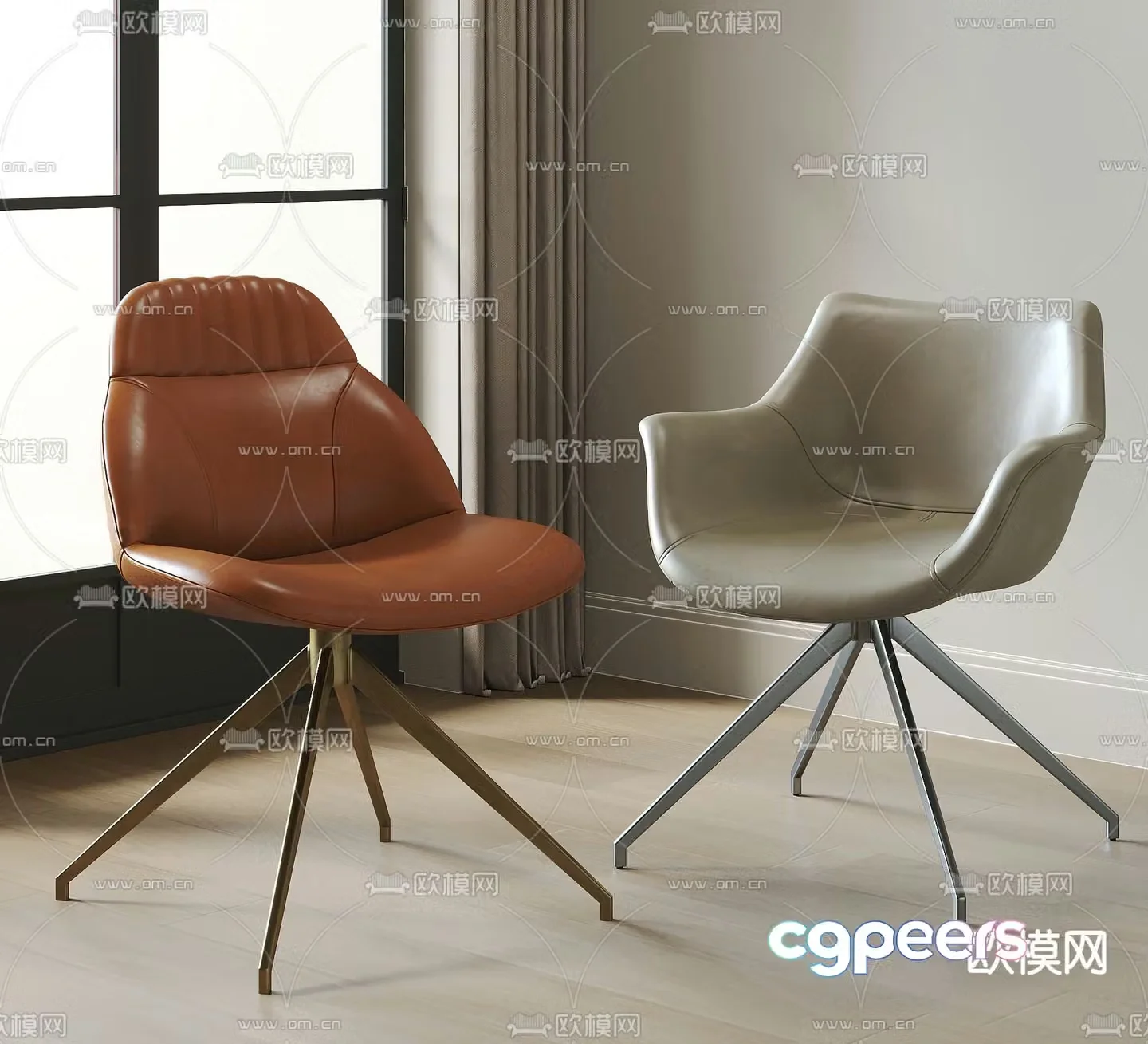 Leisure office chair 3d model