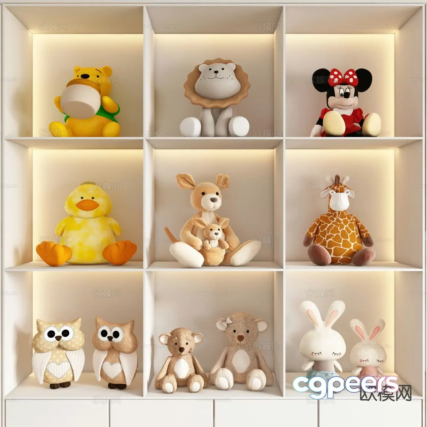 Children’s doll plush doll 3d model