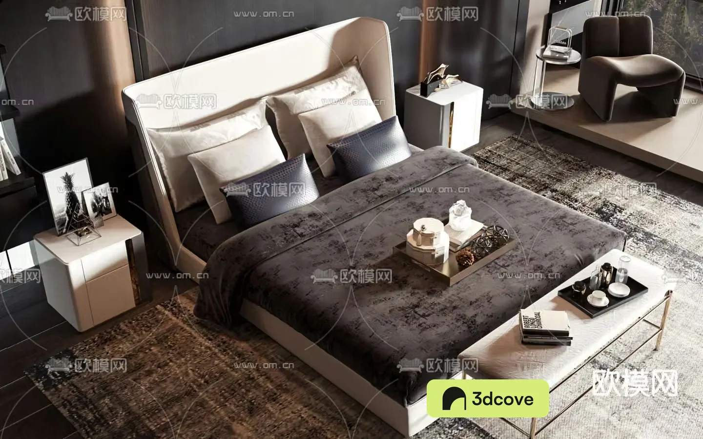 New Chinese style double bed