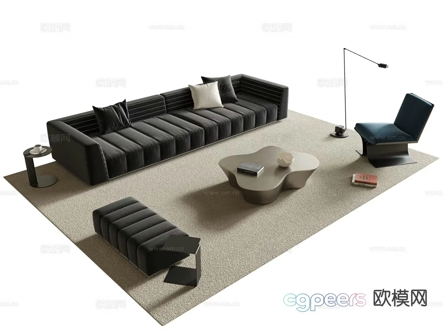 Modern modular sofa modular sofa 3d model