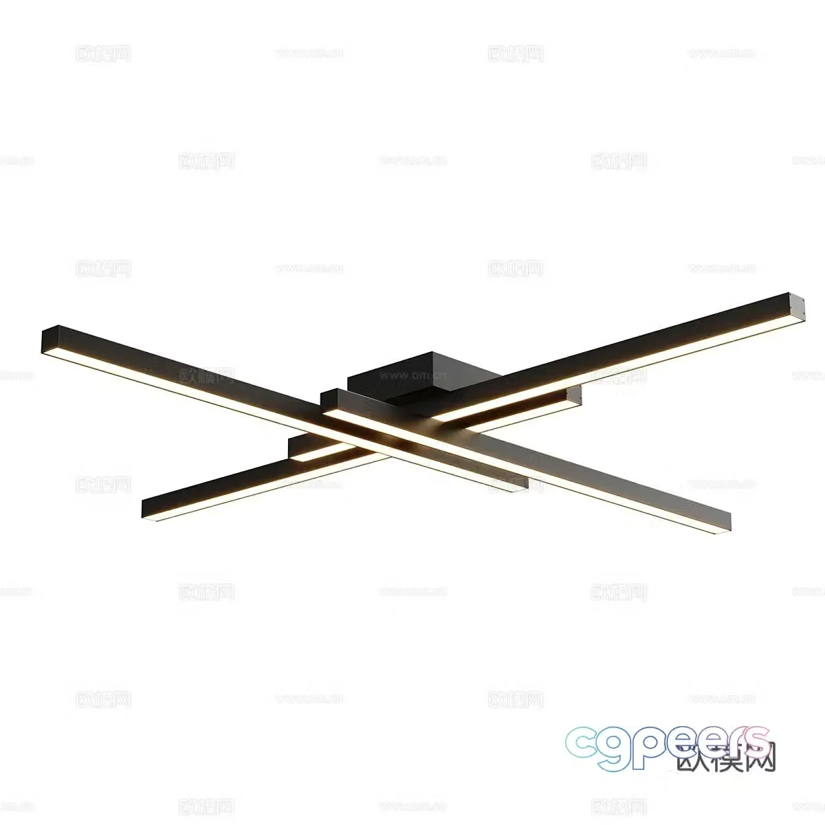 Modern simple ceiling lamp Cross ceiling lamp 3d model