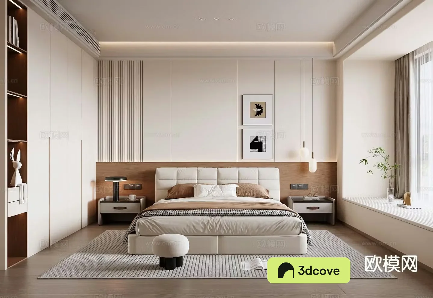 Modern minimalist bedroom master bedroom