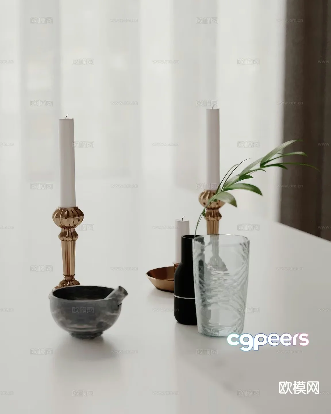 Cozy Living Room 3D Model – 2710 – VRAY Render
