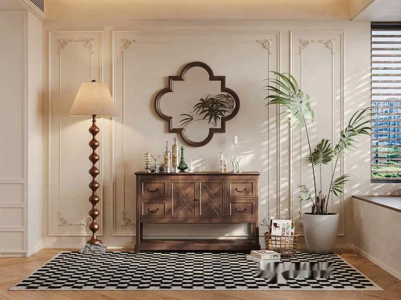 Modern Living Room 3D Model – 6957 – CORONA Render