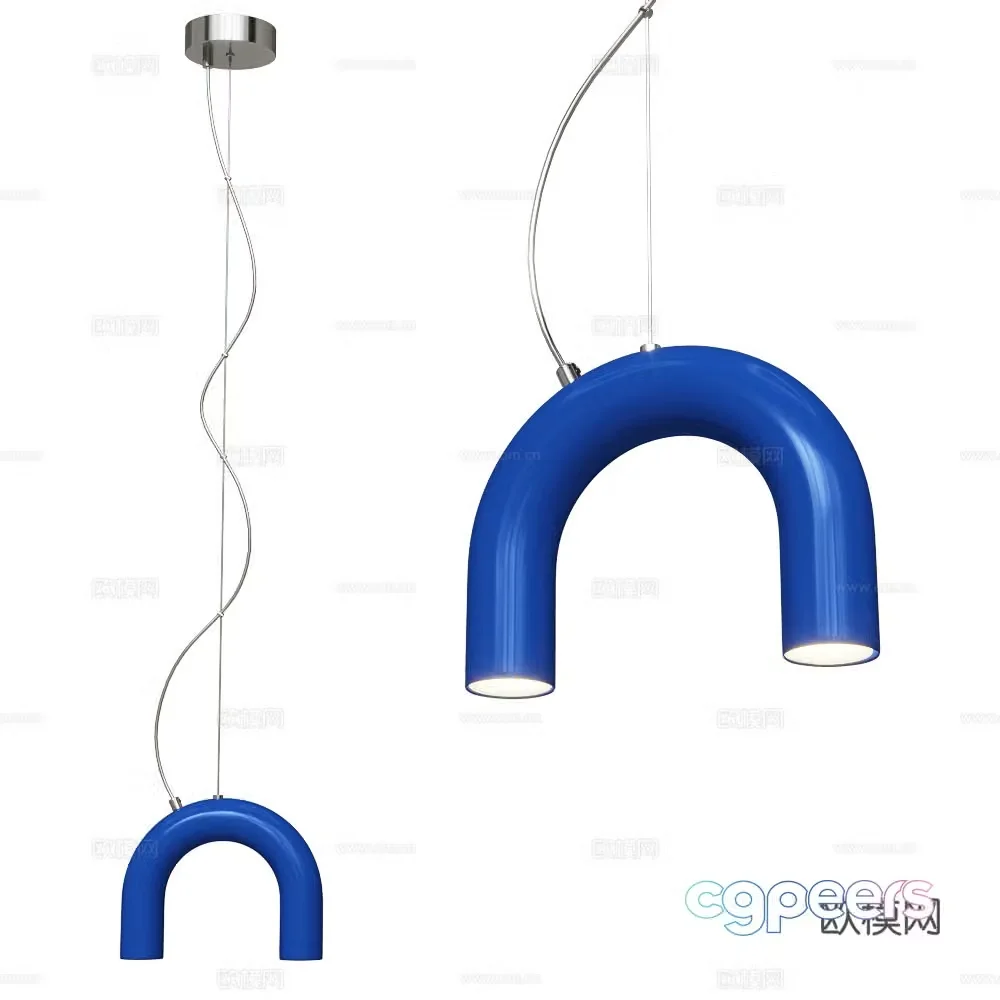 Oblure chandelier 3d model