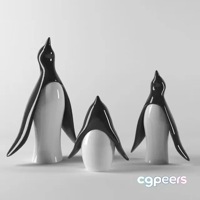 3ds Max Free – Figurines Penguins