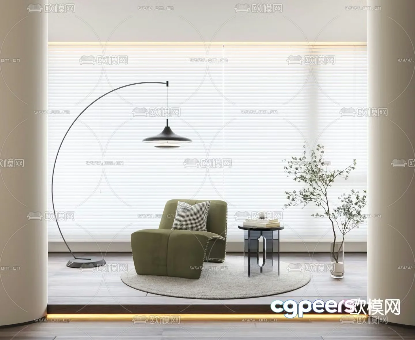 Modern lounge chair 3d model
