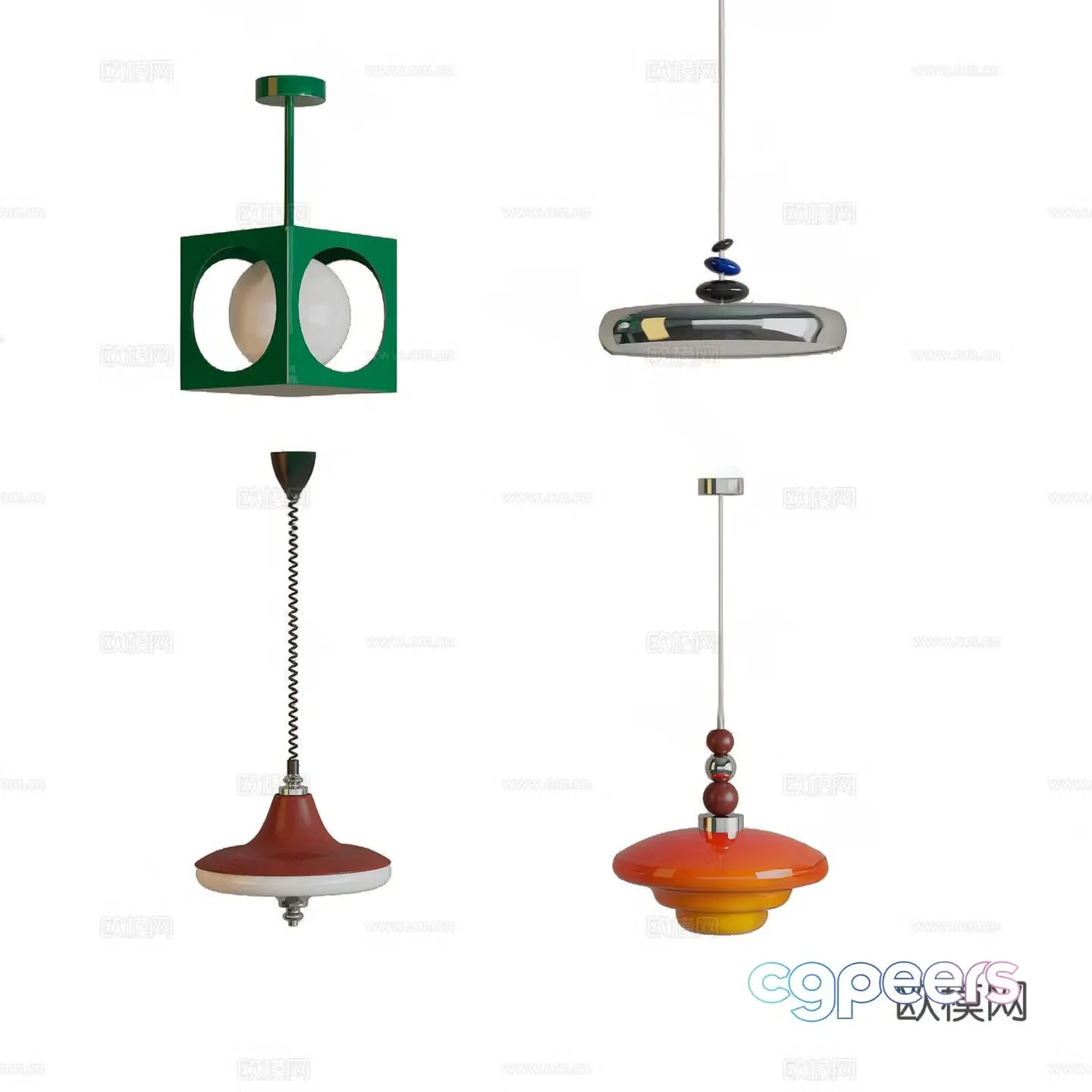 Medieval style chandelier 3d model