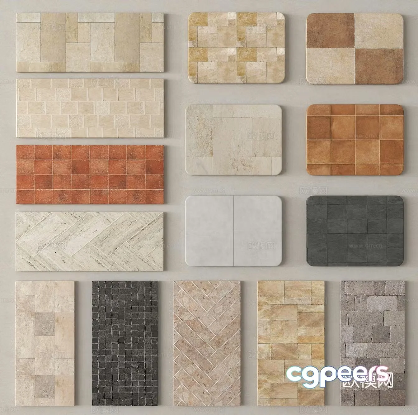 Ceramic tiles Floor tiles 3d model