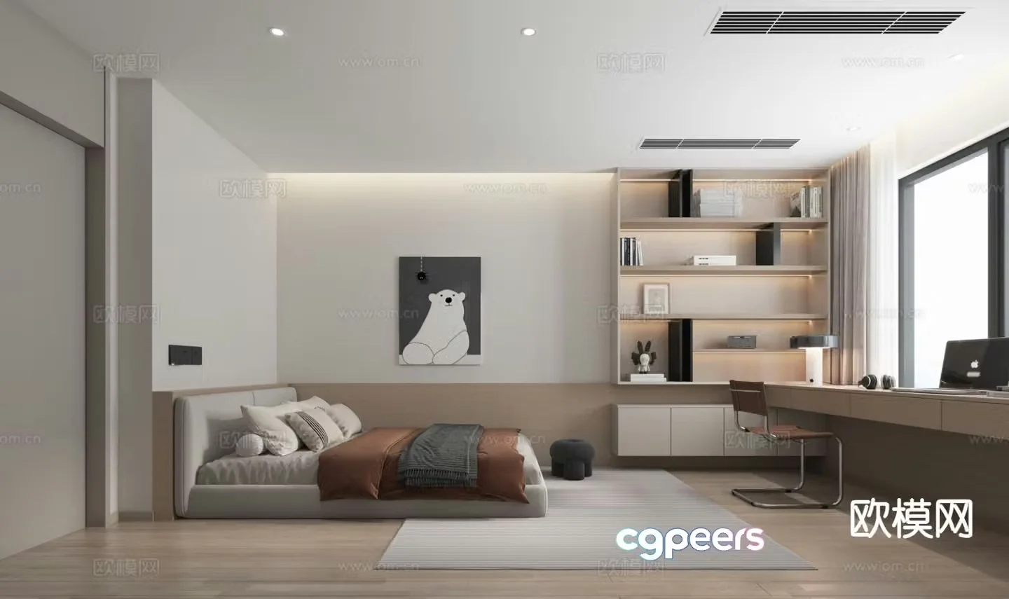 Modern children’s room children’s room 3d model