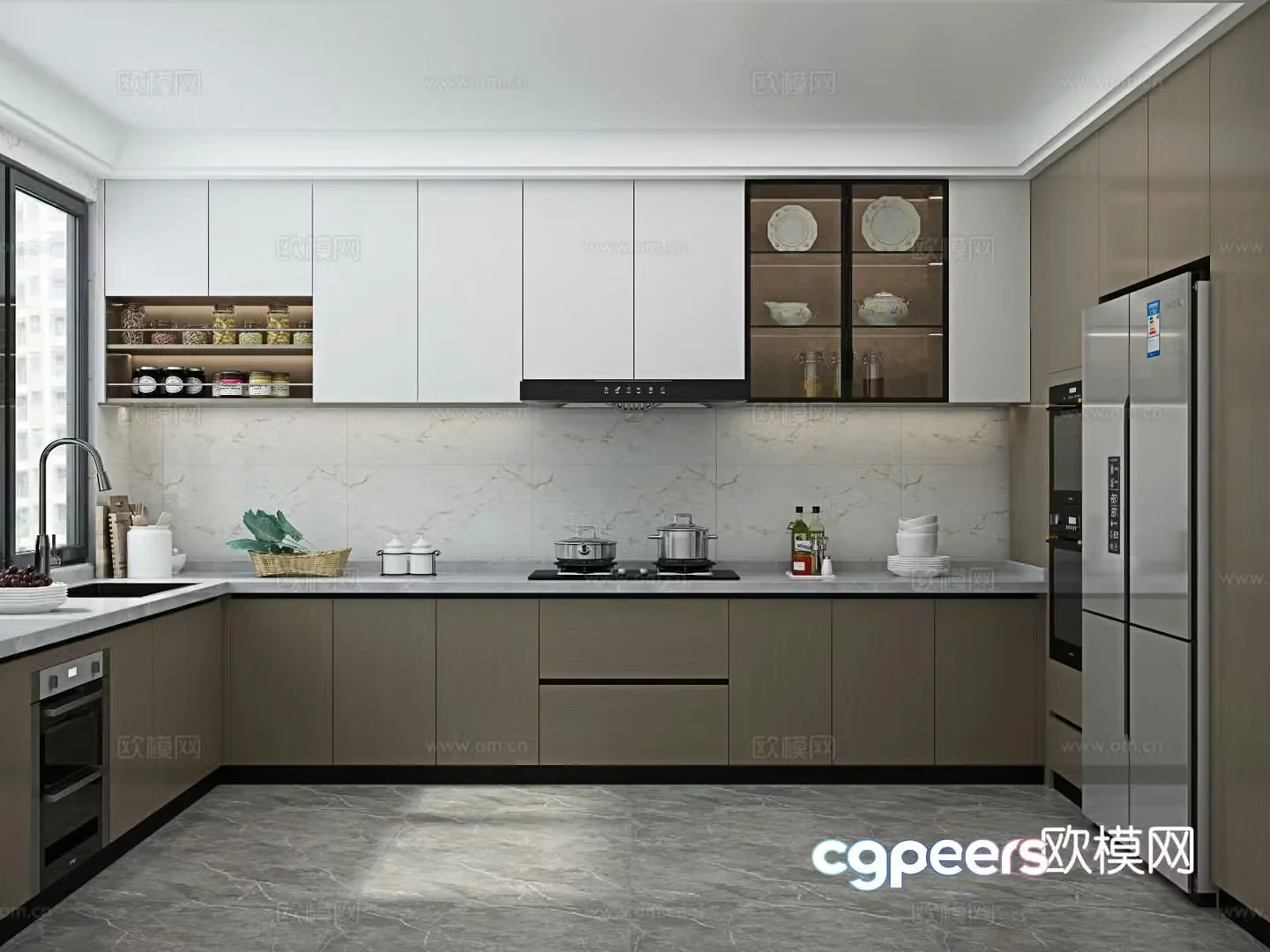Modern kitchen 3d model