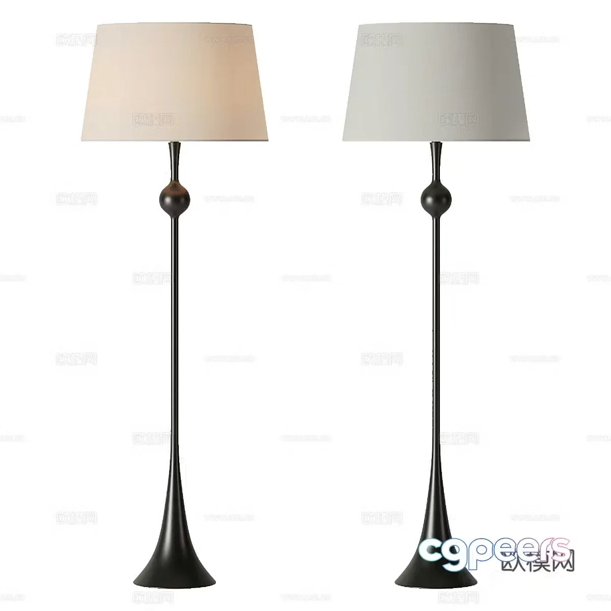 New Chinese floor lamp 3D model
