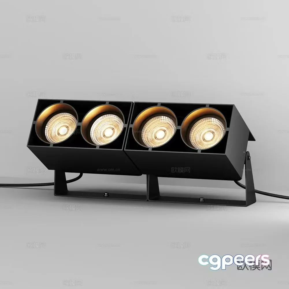 Landscape casting lights Outdoor landscape lights Garden casting lights 3d model