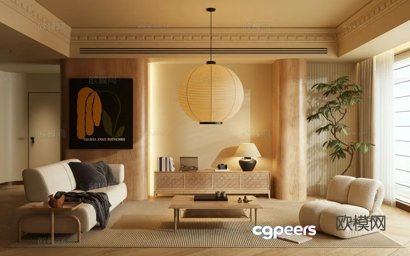 Medieval style living room 3D model