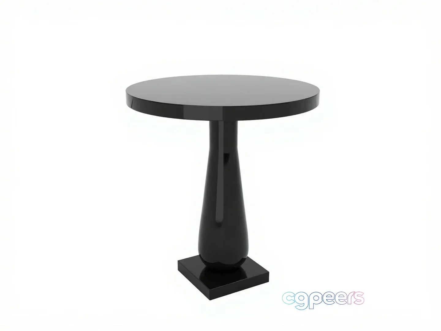 Small Black Table 3D Model – 4751 – CORONA Render