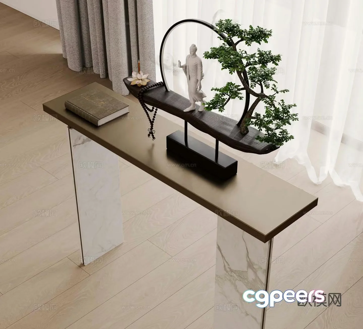 New Chinese-style Duanjingdai 3D model