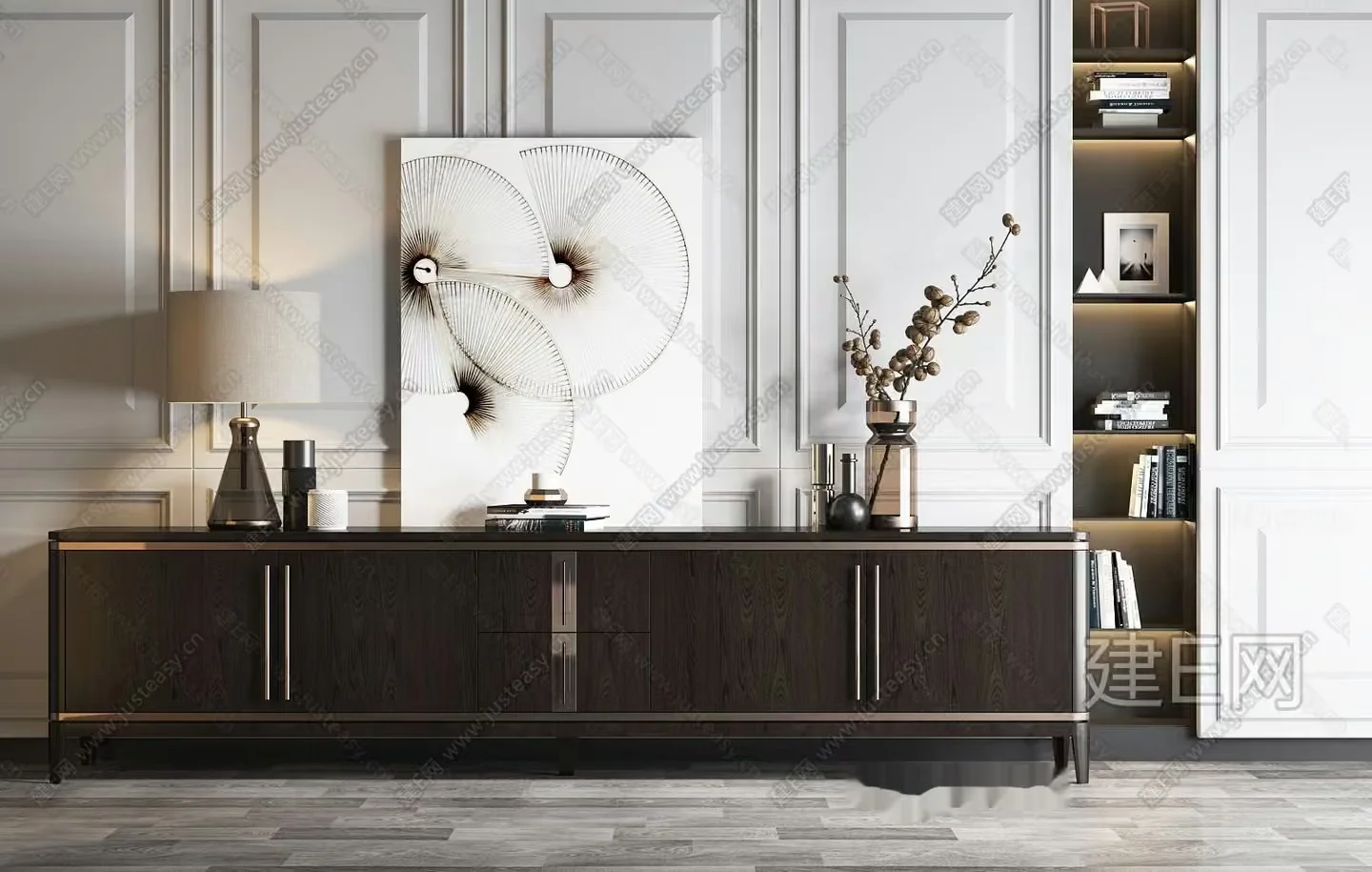 Modern Living Room 3D Model – 9805 – VRAY Render