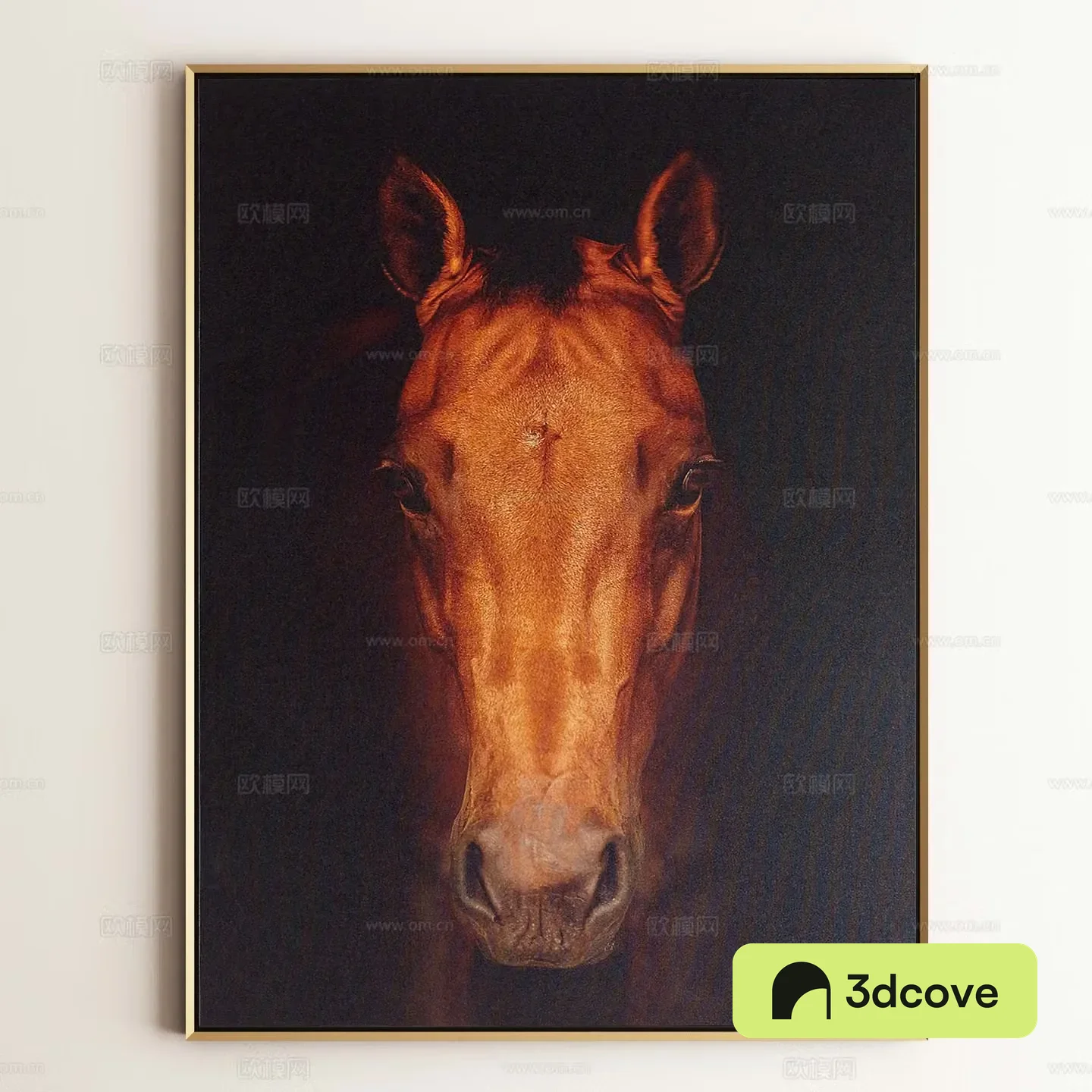 Modern decorative painting horse hanging painting