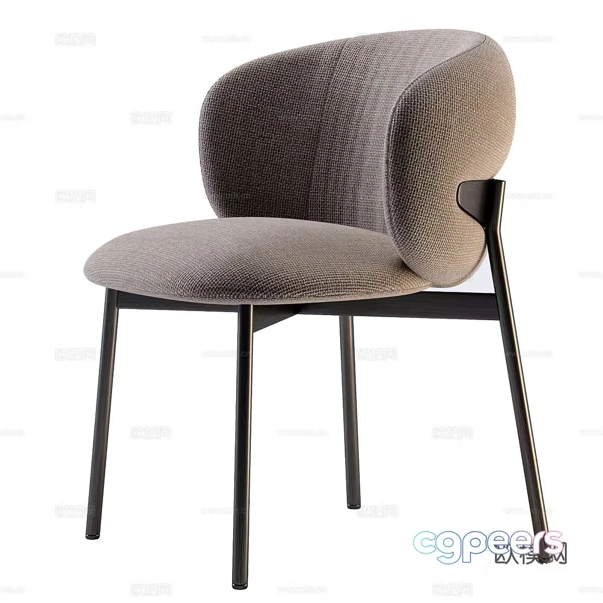 Modern Italian Baikal MT chair 3d model