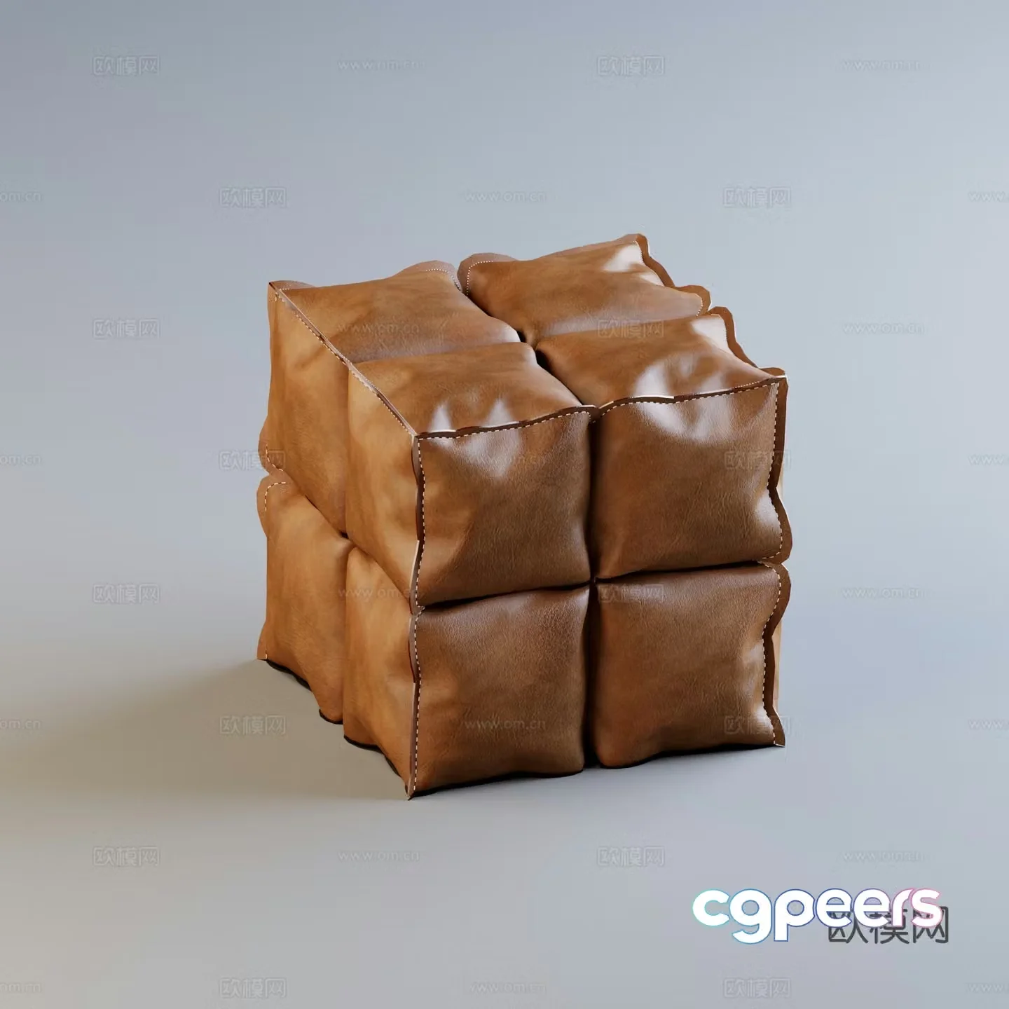 Modern sofa stool 3d model
