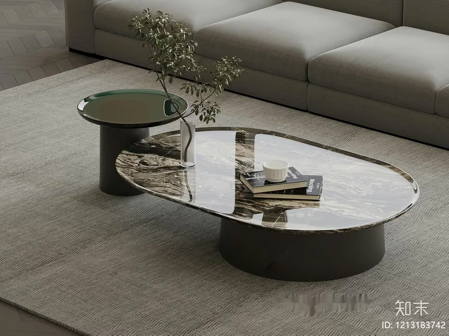 Modern Living Room 3D Model – 15497 – VRAY Render