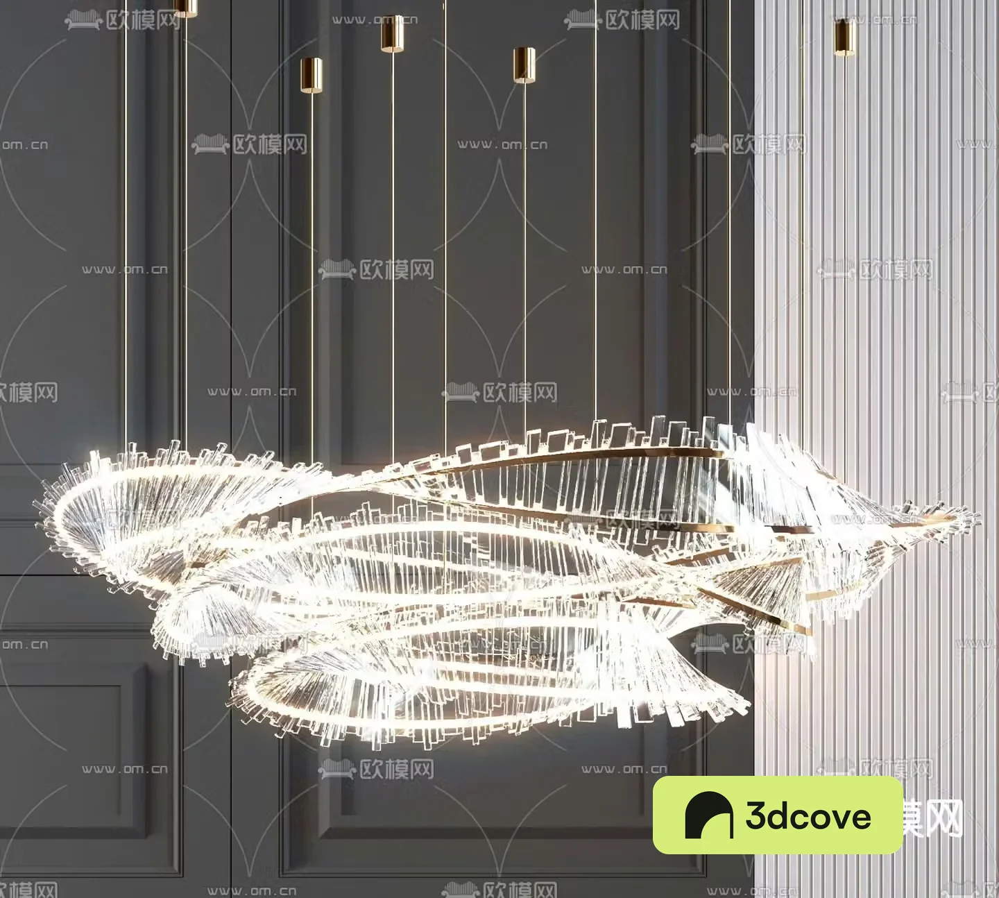 Light luxury chandelier crystal decorative lamp