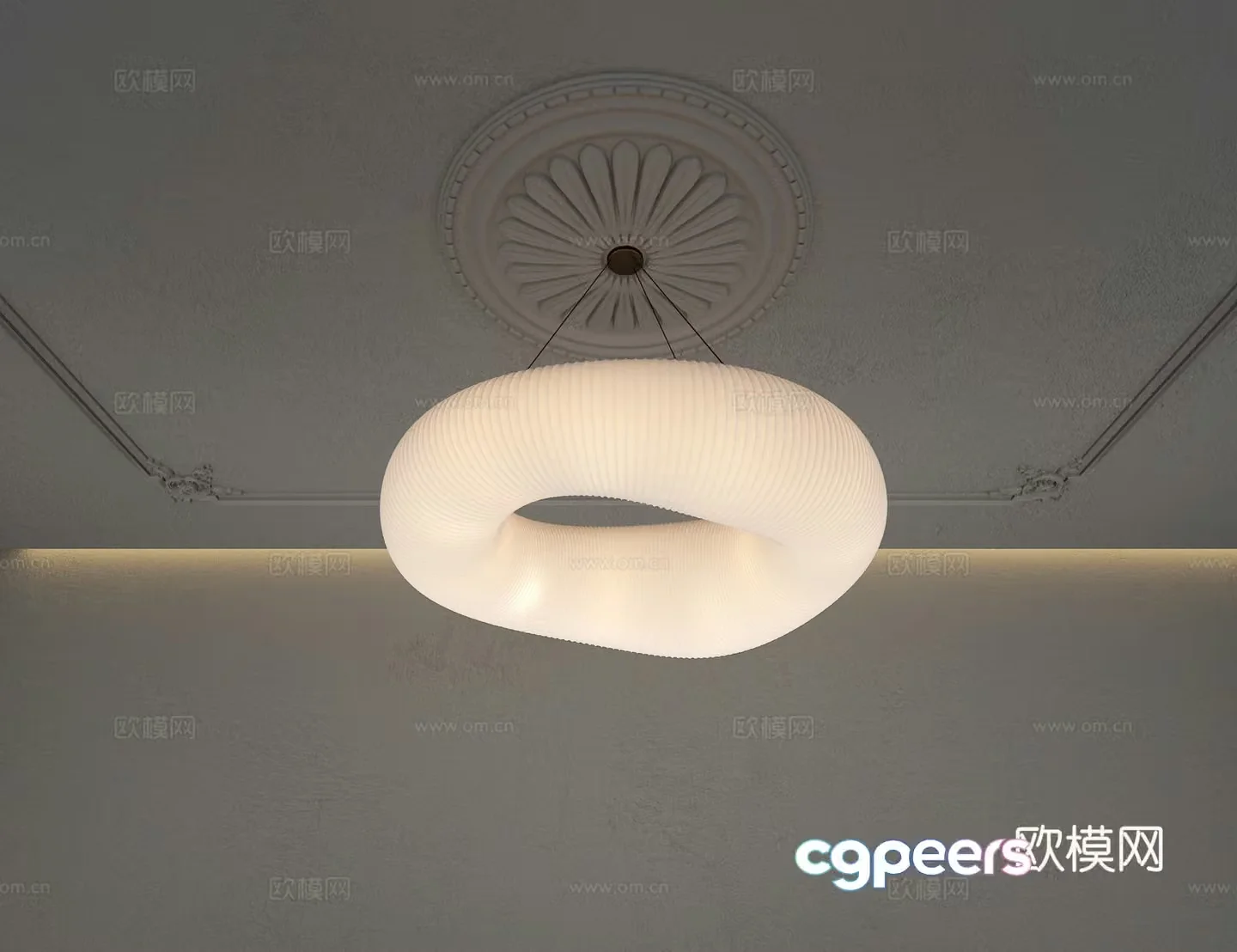 3D model of medieval style chandelier