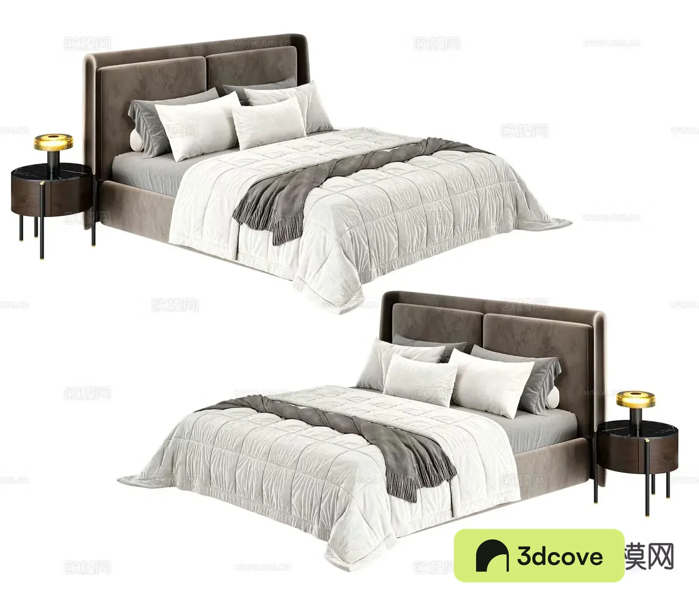 Modern double bed