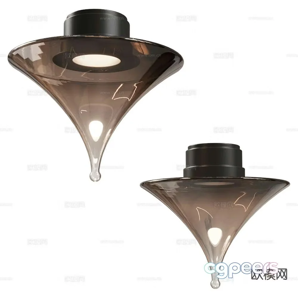 Italamp glass ceiling lamp 3d model
