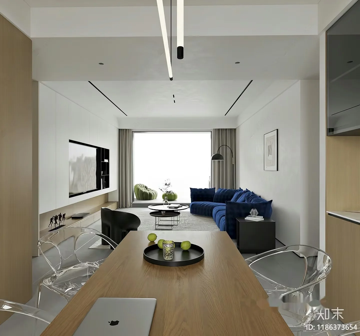 A Modern Living Room 3D Model – 20689 – VRAY Render