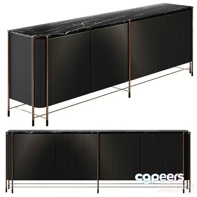 3ds Max Free – Chest of drawers Ebarza DALI SIDEBOARD WITH MARBLE TOP DALI-SIDE