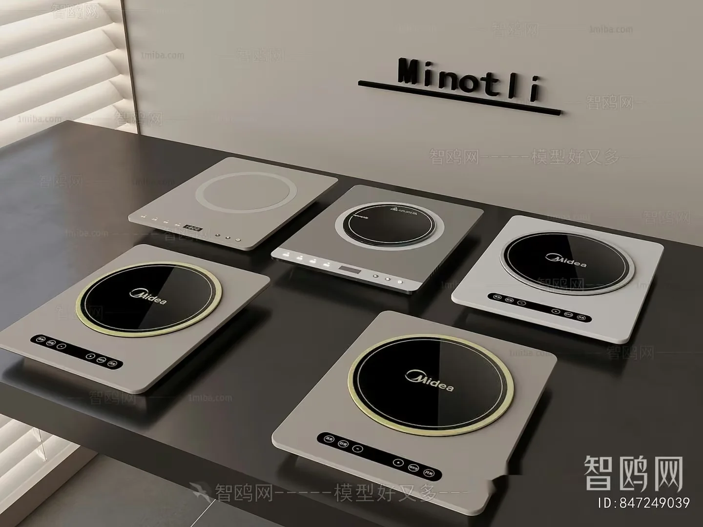 Modern Electric Stoves 3D Model – 9334 – VRAY Render