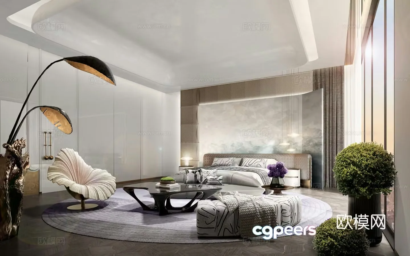 Modern bedroom 3d model